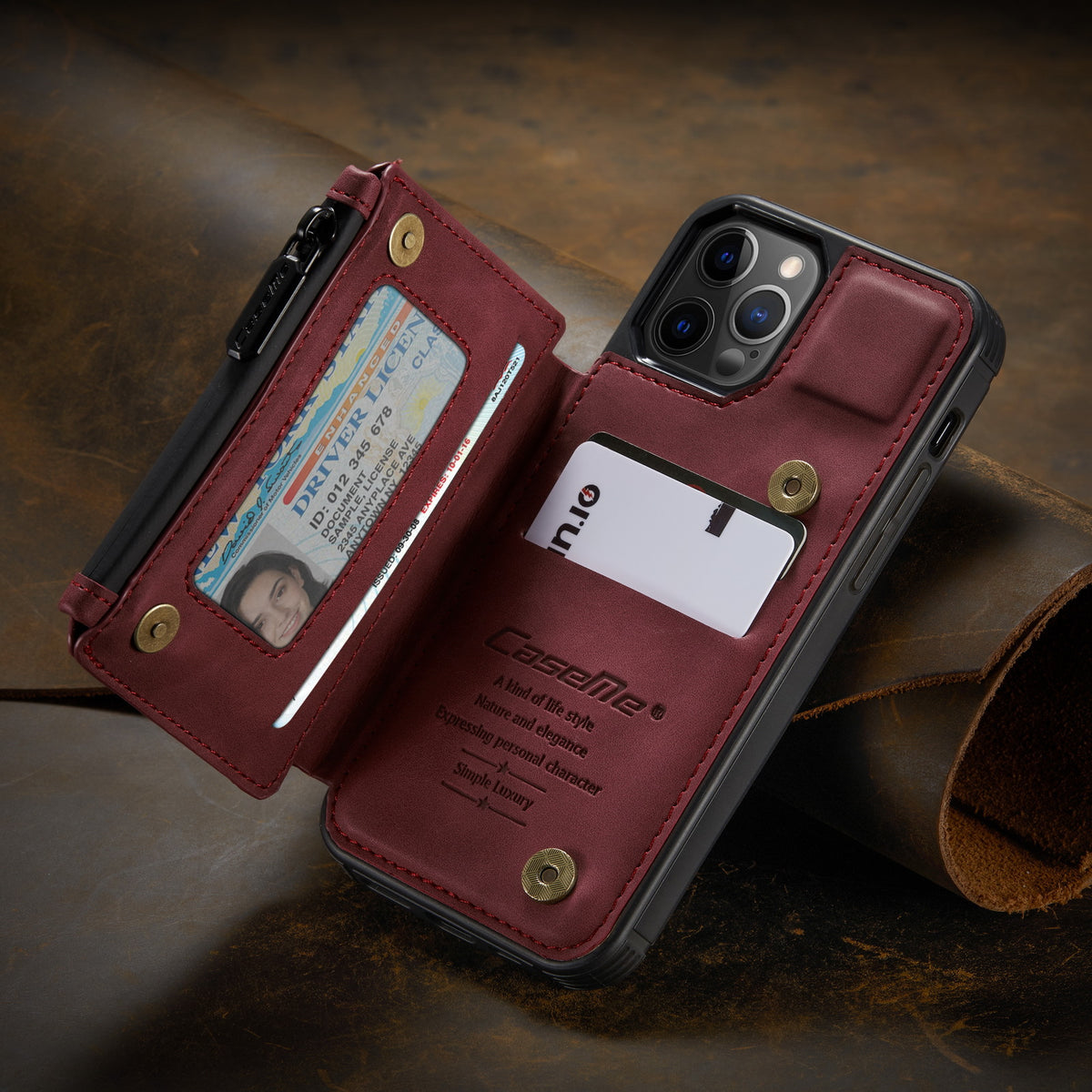 Applicable to the new iPhone13 mobile phone shell Apple 12 anti-theft brush mobile phone leather case Samsung S21 frosted back shell