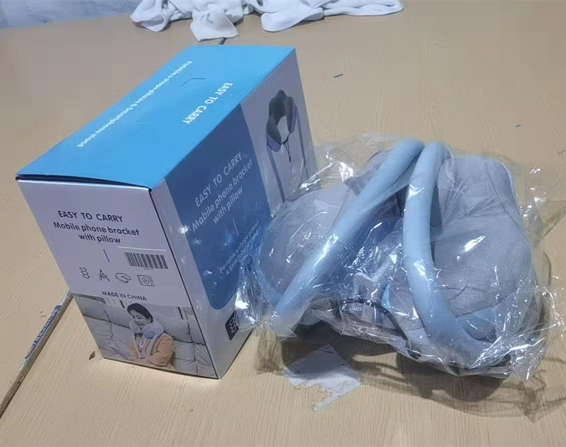 New lazy mobile phone bracket U-shaped pillow home nap pillow shoulder cervical vertebra neck pillow car hanging neck bed head pillow