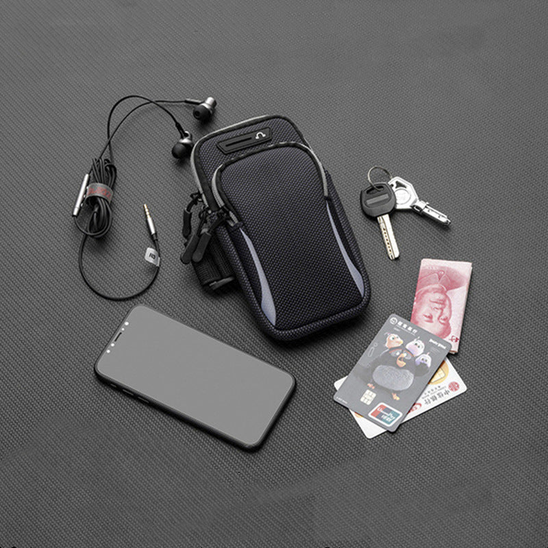 Outdoor sports mobile phone arm bag men and women running arm bag Huawei Apple universal mobile phone bag waterproof wrist bag bag