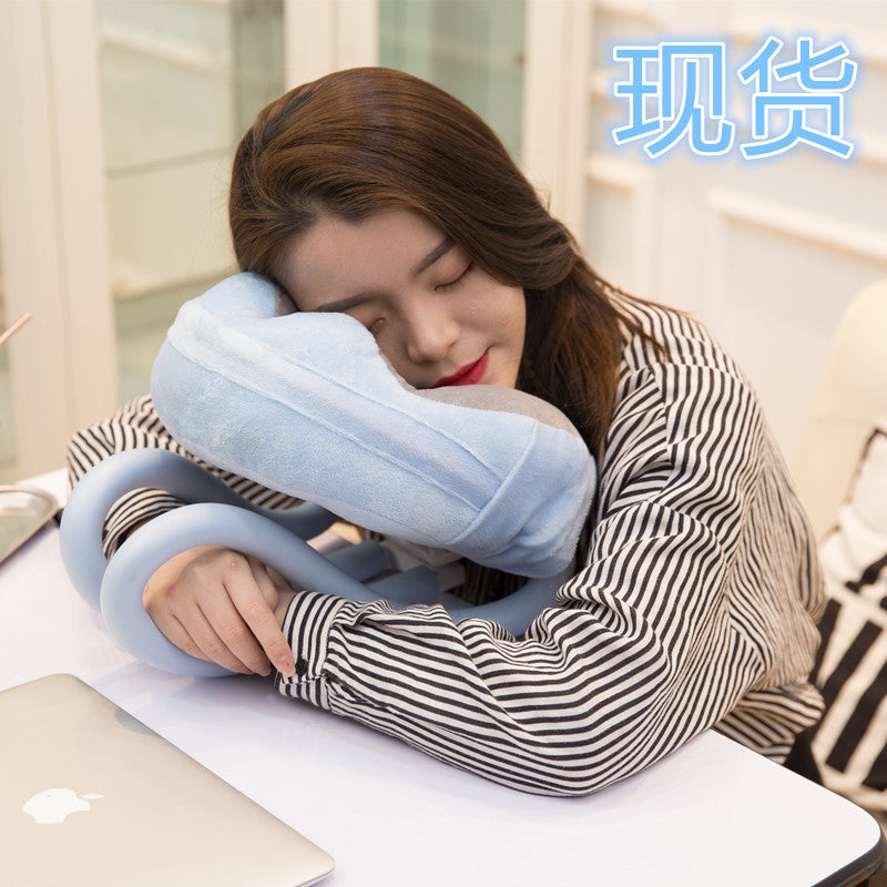 New lazy mobile phone bracket U-shaped pillow home nap pillow shoulder cervical vertebra neck pillow car hanging neck bed head pillow