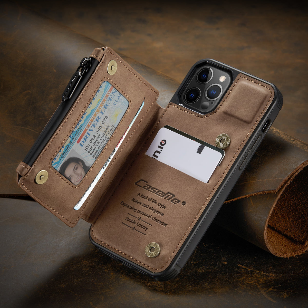 Applicable to the new iPhone13 mobile phone shell Apple 12 anti-theft brush mobile phone leather case Samsung S21 frosted back shell