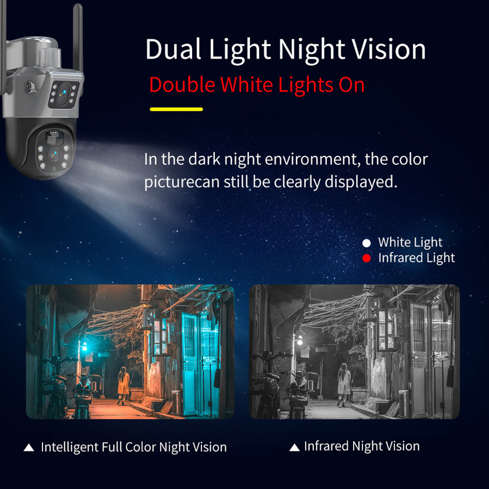 V380 solar monitor 360 degree mobile phone remote indoor and outdoor night vision T4 home HD battery camera