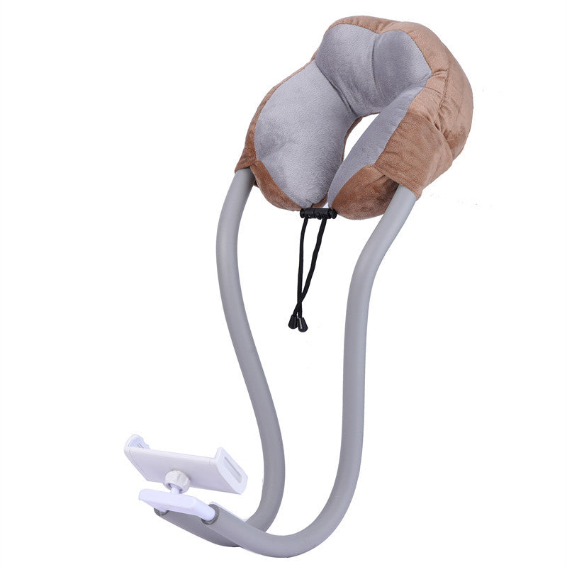 New lazy mobile phone bracket U-shaped pillow home nap pillow shoulder cervical vertebra neck pillow car hanging neck bed head pillow