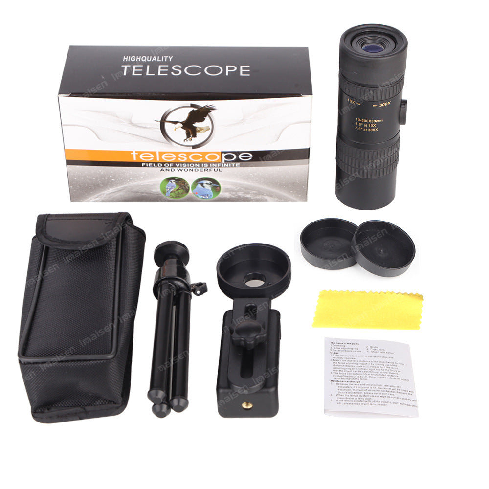 telescopic zoom monocular high-definition high-power telescope mobile phone camera monocular