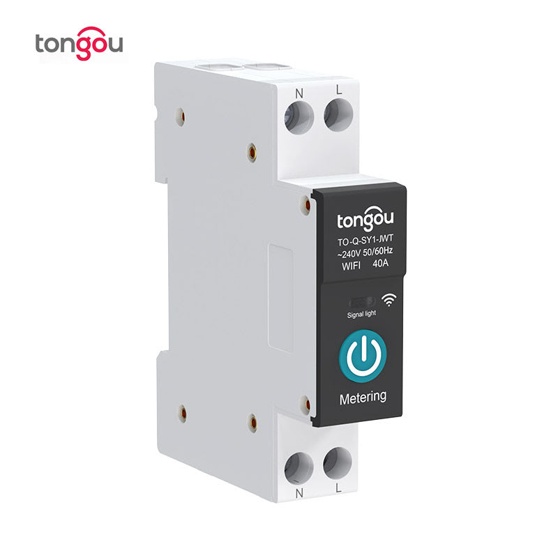Tuya metering WiFi smart switch circuit breaker wireless remote control remote mobile phone control smart home foreign trade