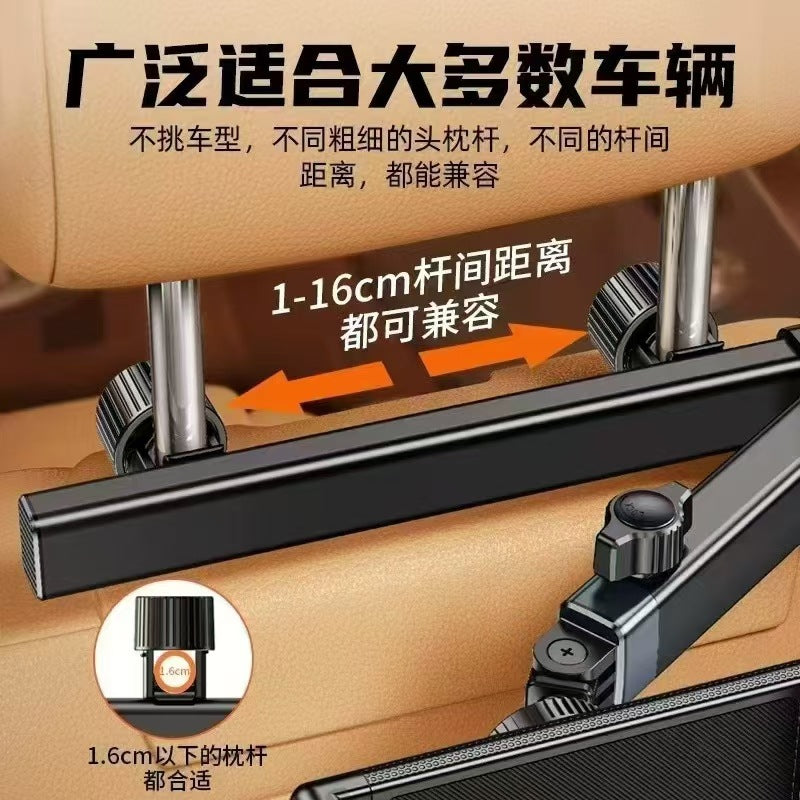 Retractable car rear headrest tablet/phone holder, factory direct sales.
