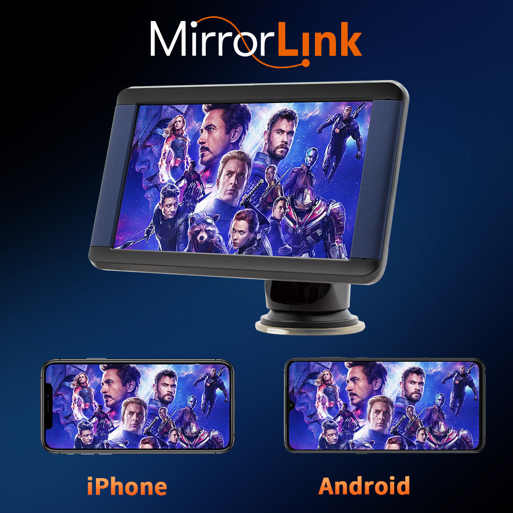 7-inch portable car MP5 host Bluetooth mobile phone interconnection car desktop display wireless carplay