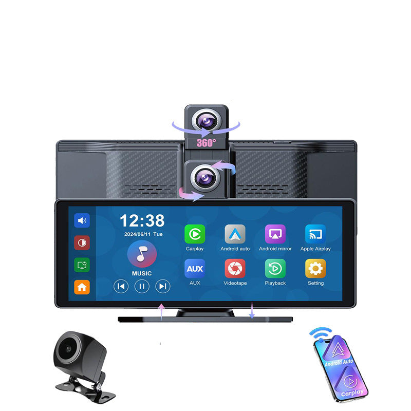 10.26-inch 4K CarPlay Auto Navigation Dual Recording High-Definition Mobile Phone Screen Projection Dashcam