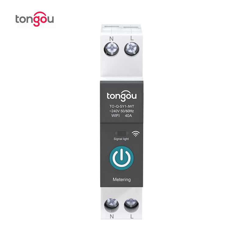 Tuya metering WiFi smart switch circuit breaker wireless remote control remote mobile phone control smart home foreign trade