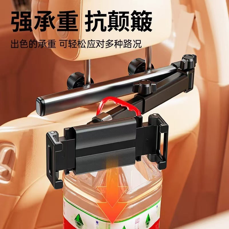 Retractable car rear headrest tablet/phone holder, factory direct sales.