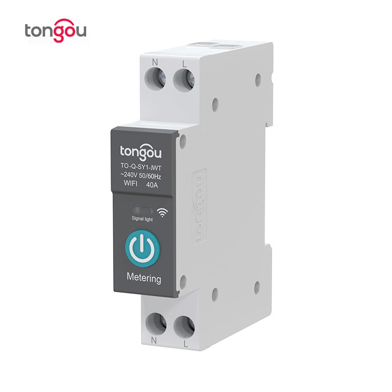 Tuya metering WiFi smart switch circuit breaker wireless remote control remote mobile phone control smart home foreign trade