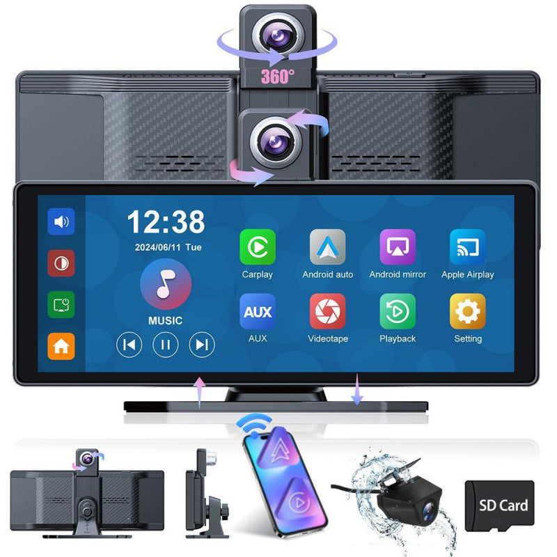 10.26-inch 4K CarPlay Auto Navigation Dual Recording High-Definition Mobile Phone Screen Projection Dashcam