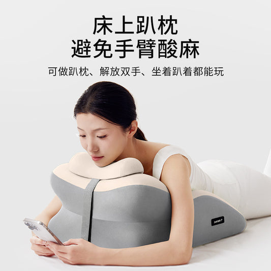 Prone sleeping pillow, headboard cushion, back and neck support pillow, suitable for sleeping on your stomach while using your phone or reading.